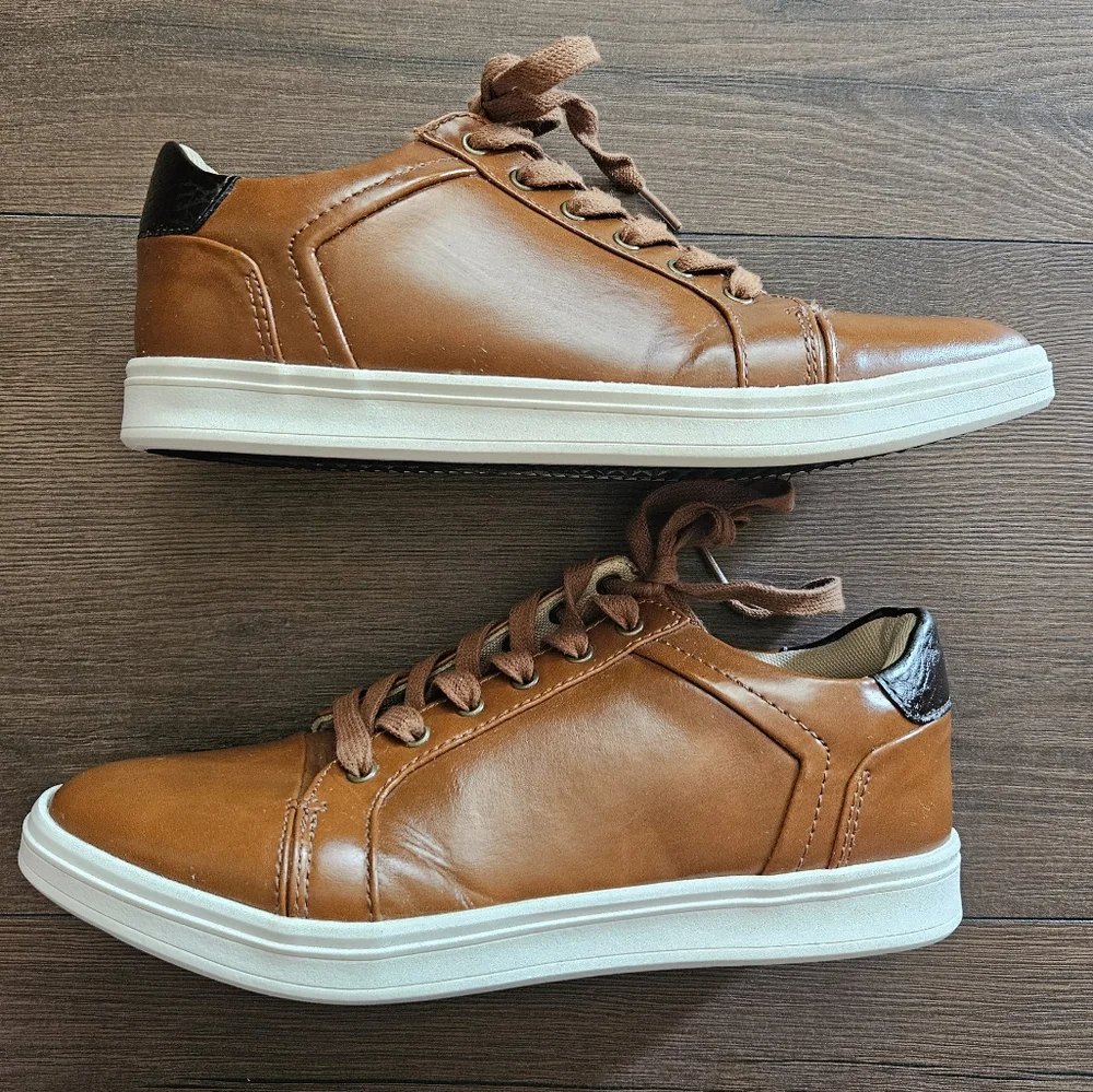 Goodfellow & Co Men's Eddie Casual Faux Leather Sneakers Size 8 EUC